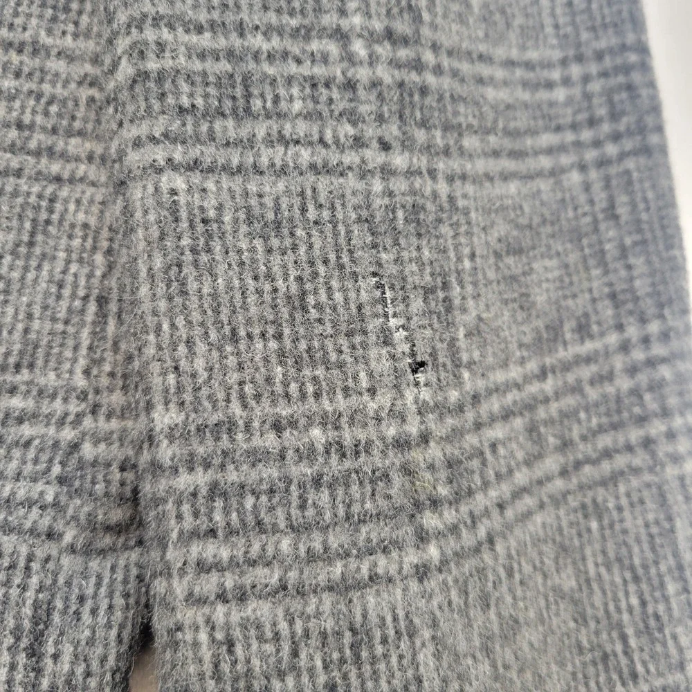 Nordstrom Sport Coat Mens Gray Glen Plaid 100% Camel Hair Blazer USA Made